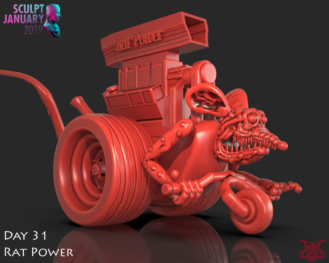 Rat Power Timelapse and Model 3D print model_7