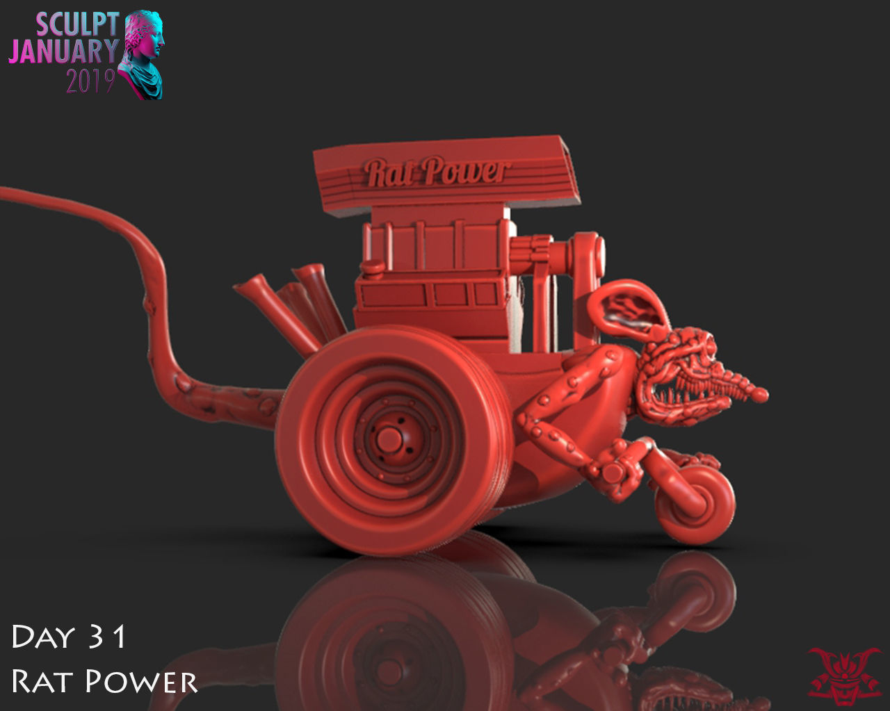 Rat Power Timelapse and Model 3D print model_6