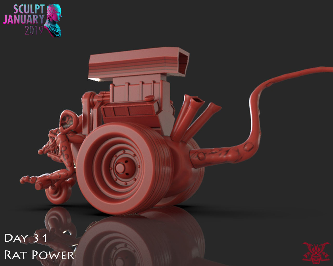 Rat Power Timelapse and Model 3D print model_4