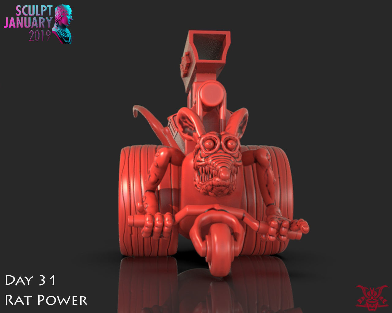 Rat Power Timelapse and Model 3D print model_8