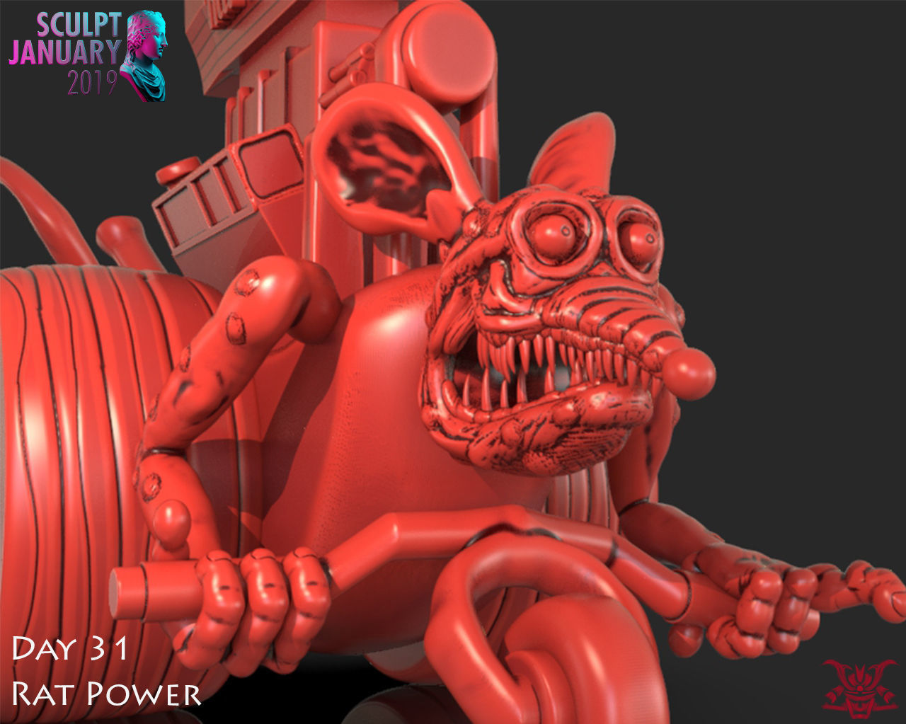 Rat Power Timelapse and Model 3D print model_1