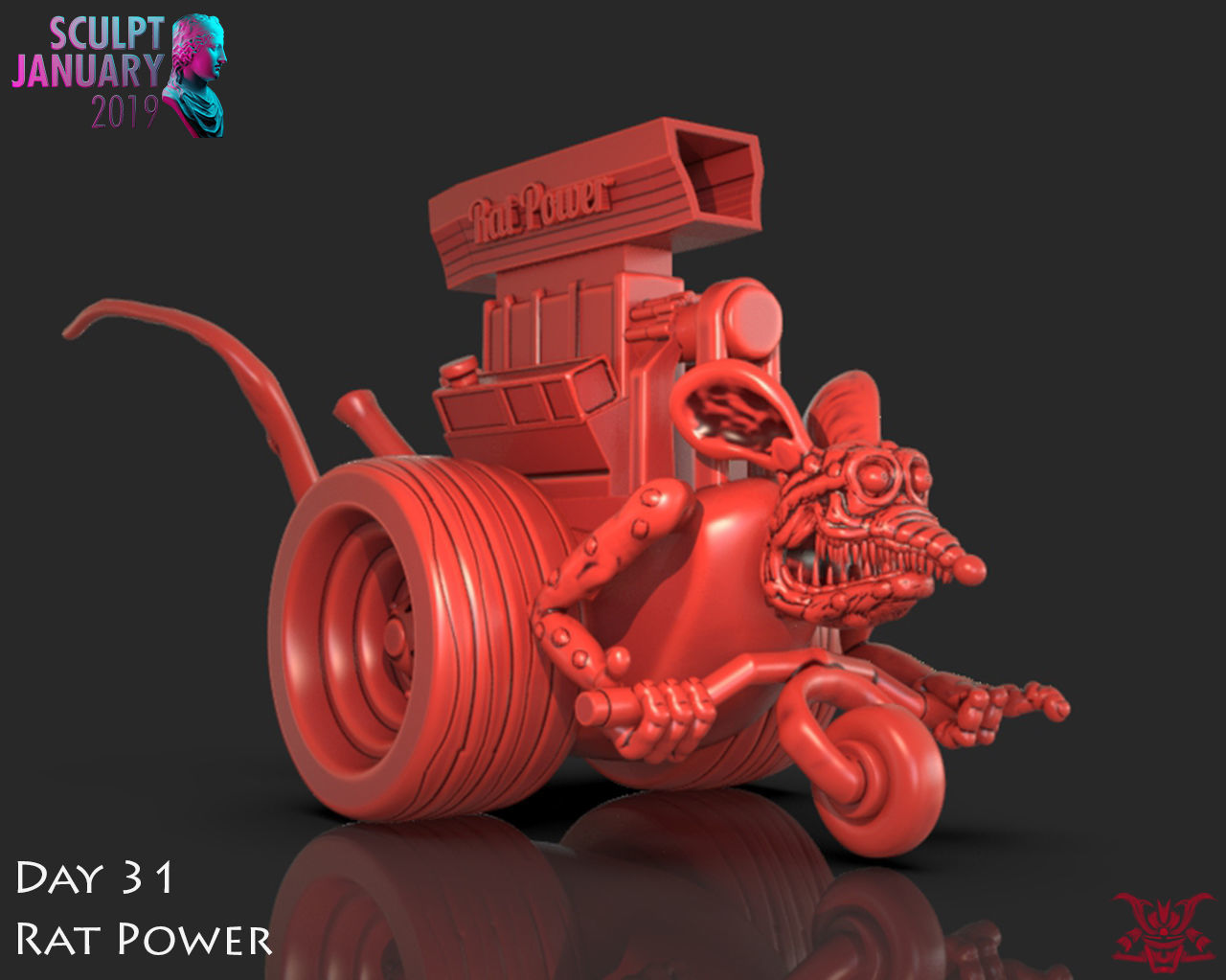 Rat Power Timelapse and Model 3D print model_2