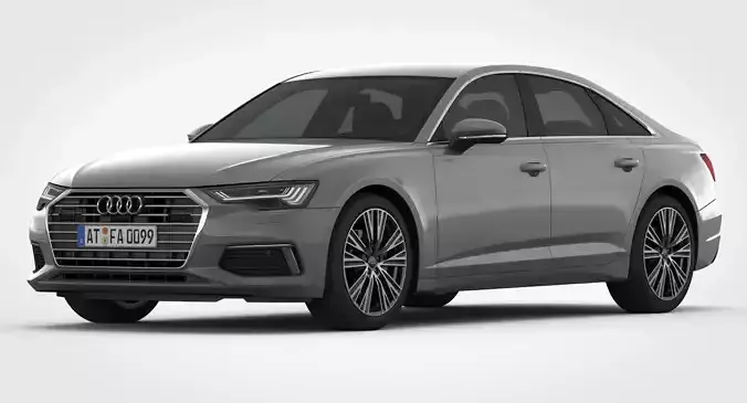 Audi A6 2019 Detailed Interior 3D model