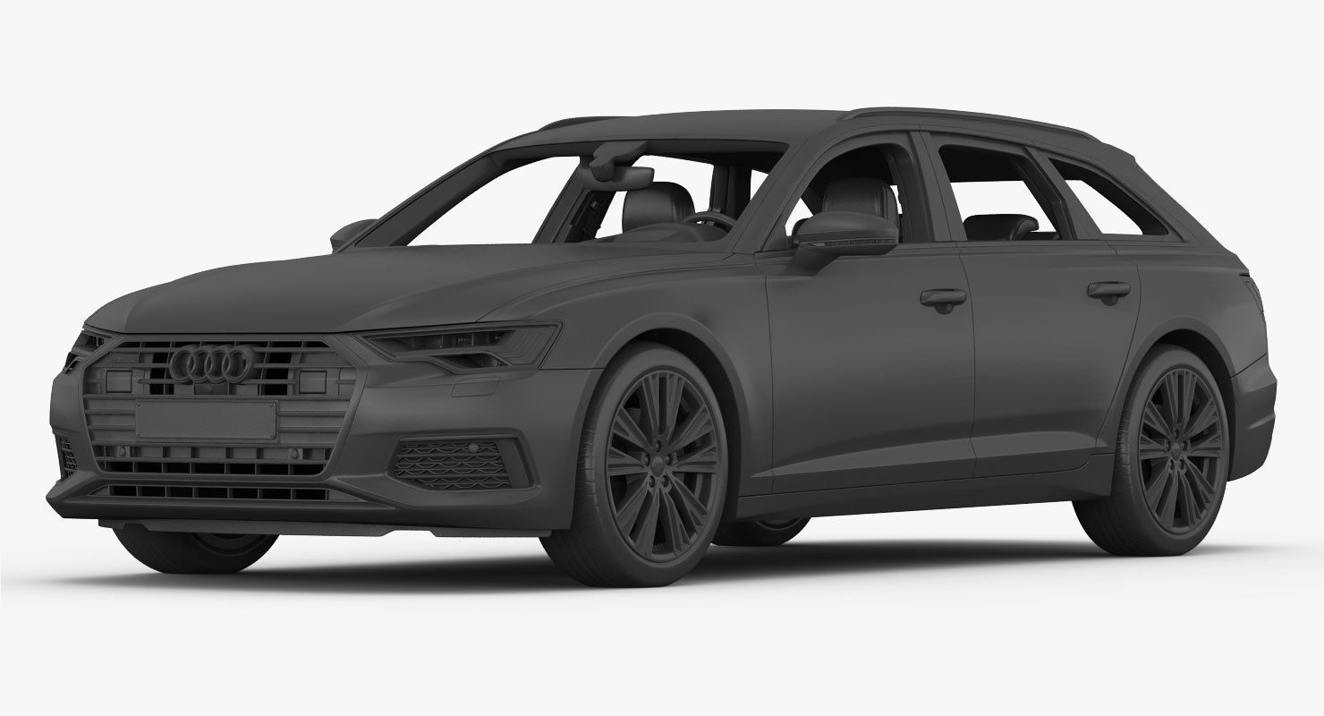 Audi A6 Avant 2019 Detailed Interior 3D model_15