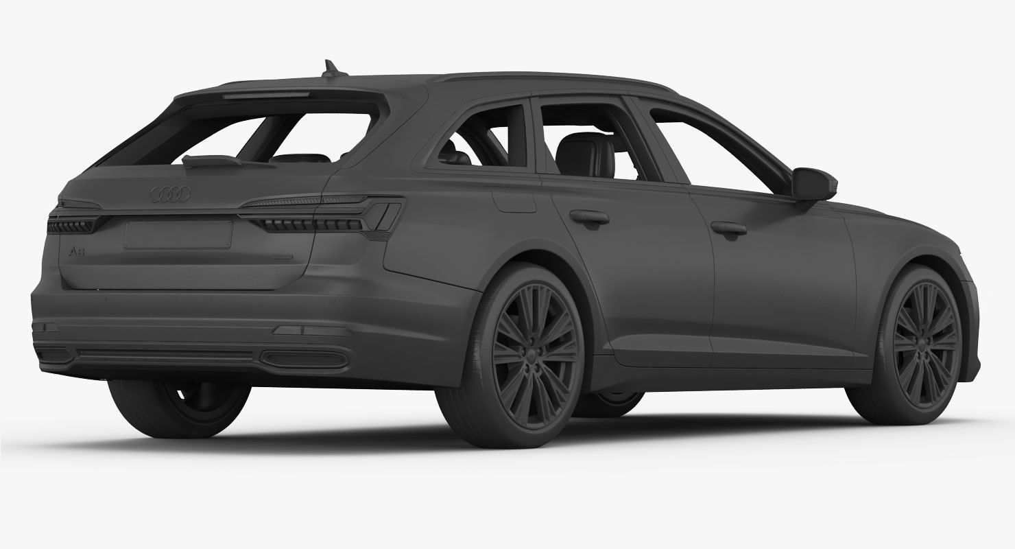 Audi A6 Avant 2019 Detailed Interior 3D model_16