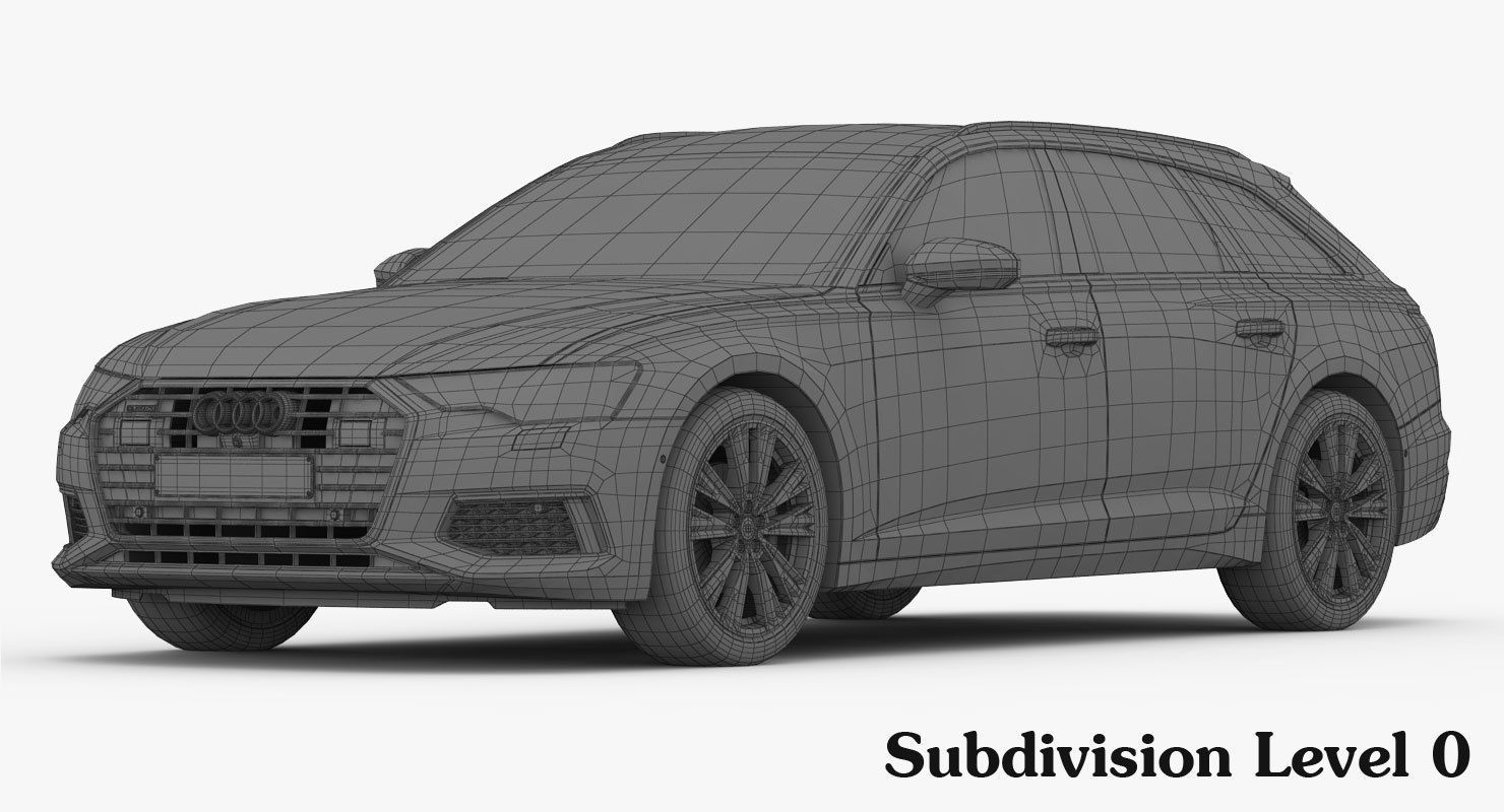 Audi A6 Avant 2019 Detailed Interior 3D model_17