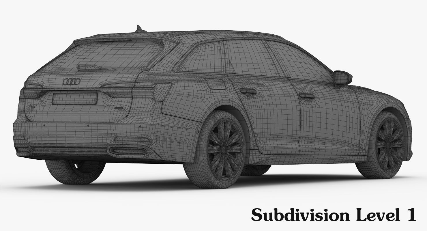 Audi A6 Avant 2019 Detailed Interior 3D model_20