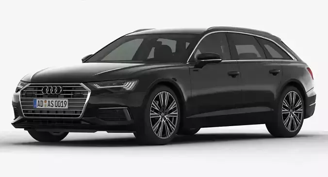 Audi A6 Avant 2019 Detailed Interior 3D model
