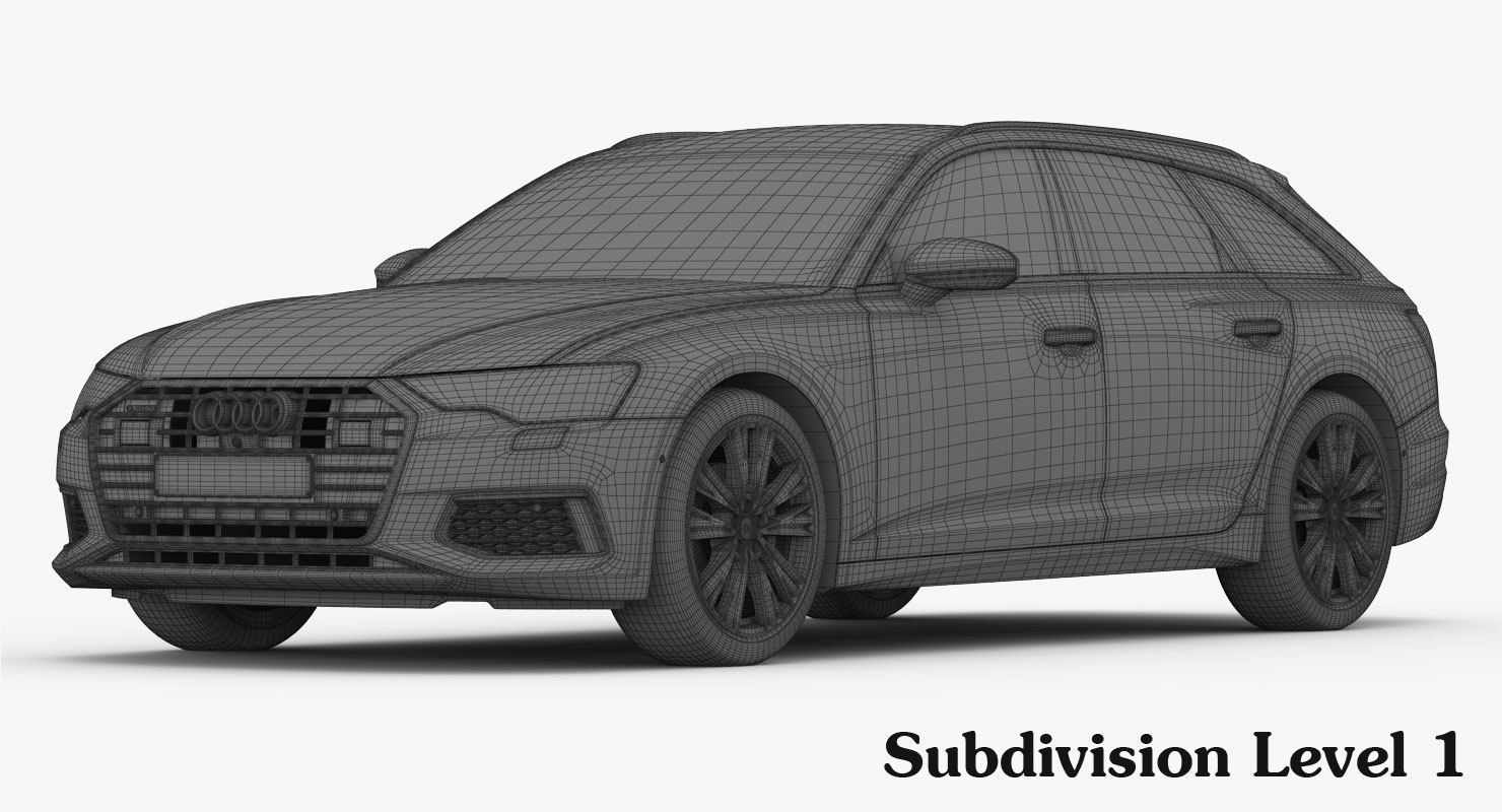 Audi A6 Avant 2019 Detailed Interior 3D model_18