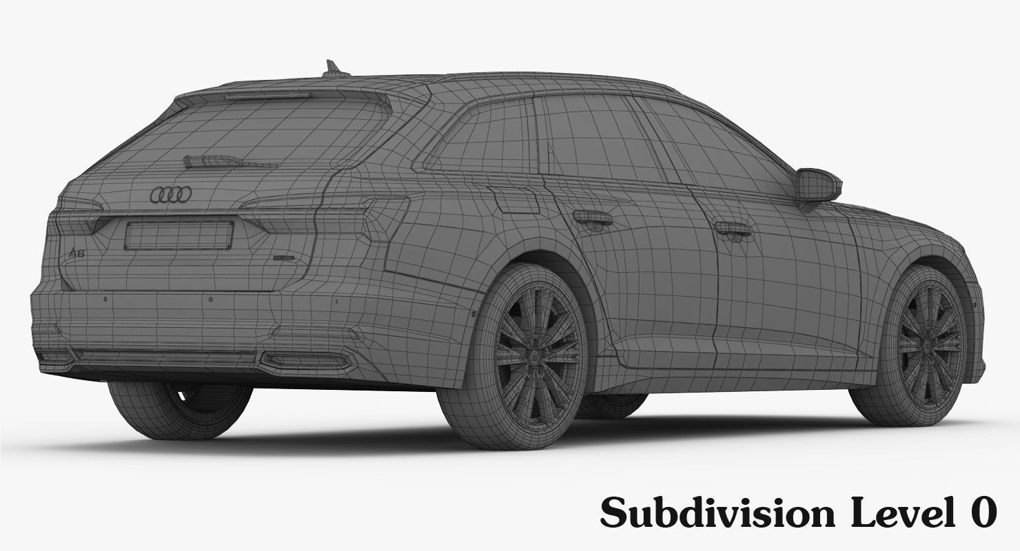 Audi A6 Avant 2019 Detailed Interior 3D model_19