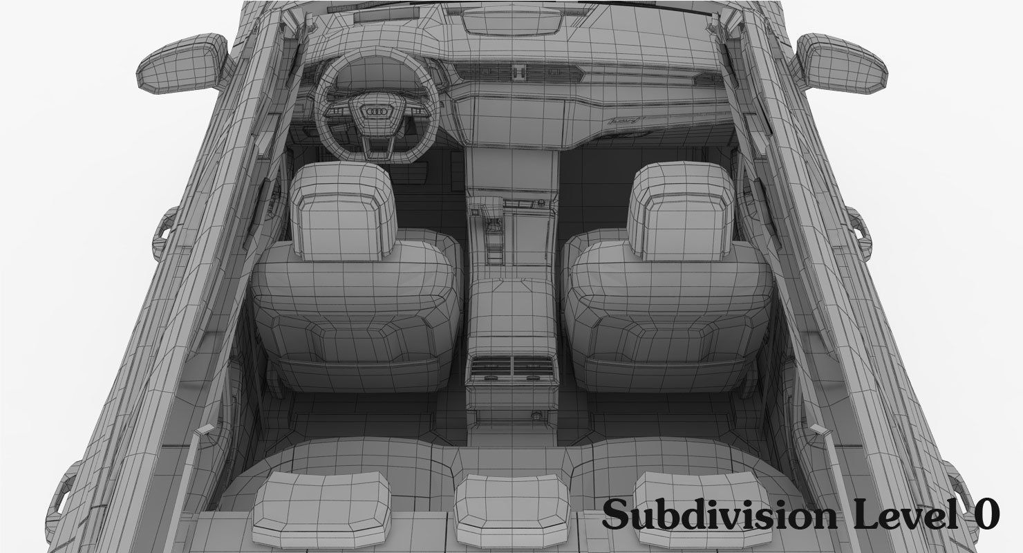 Audi A6 Avant 2019 Detailed Interior 3D model_21