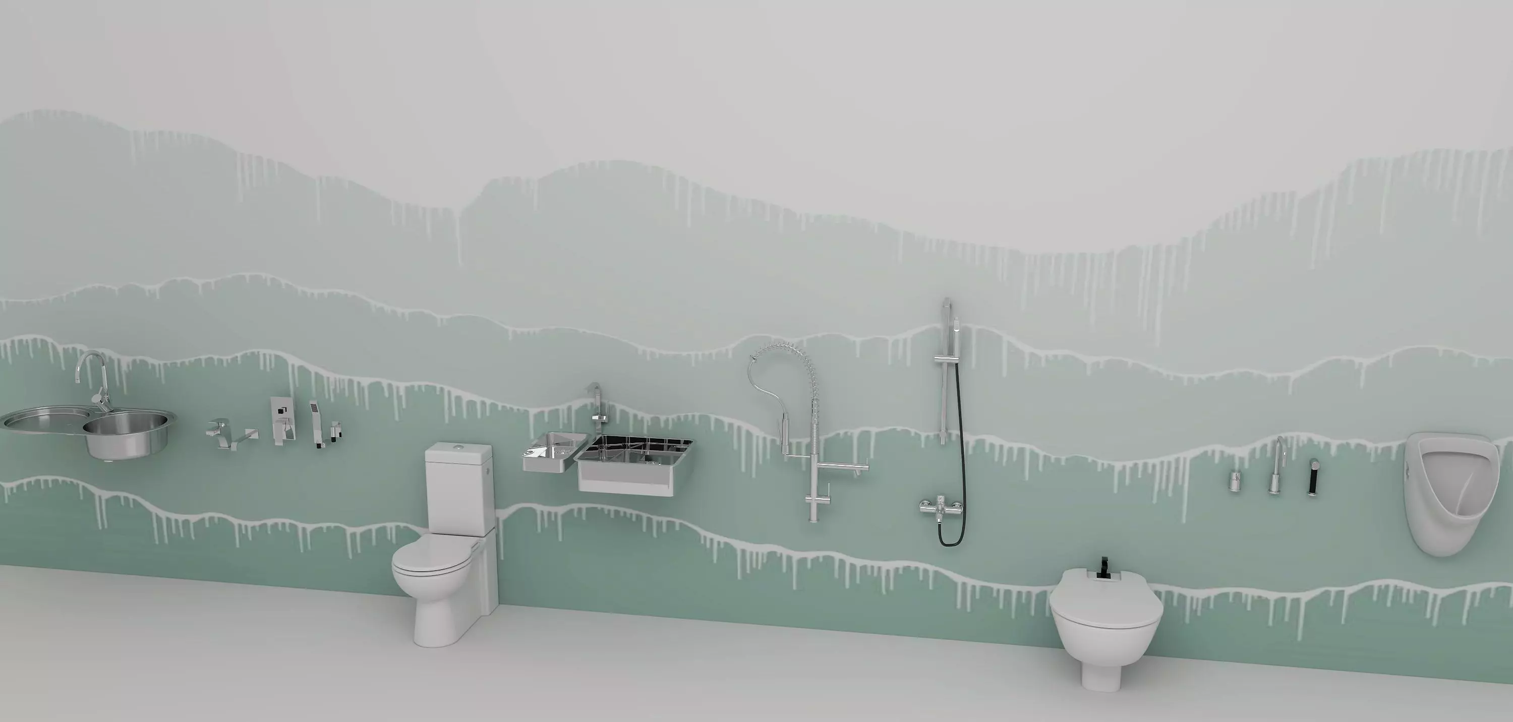 Bath accessories 3D model