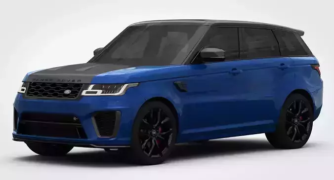 Range Rover Sport SVR 2018 Detailed Interior 3D model