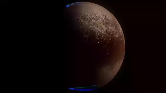 Pluto 8k 3D model