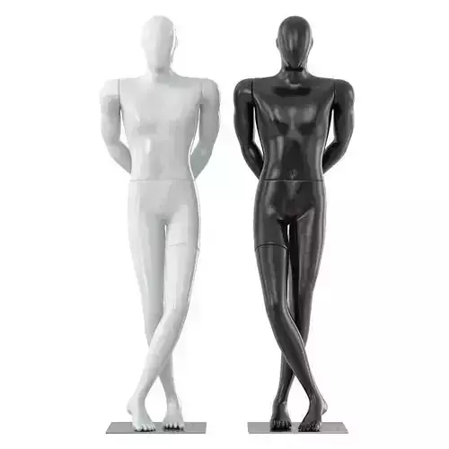 Faceless male mannequin 31 3D model