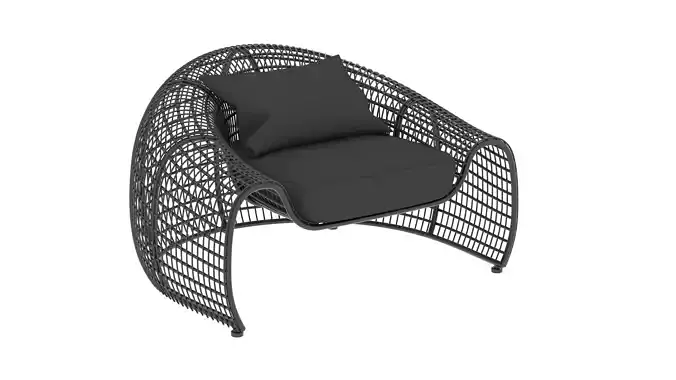 Chair 1 rattan lounge