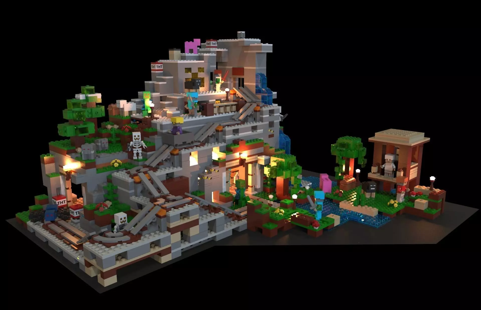 Lego Minecraft Low-poly 3D model_0