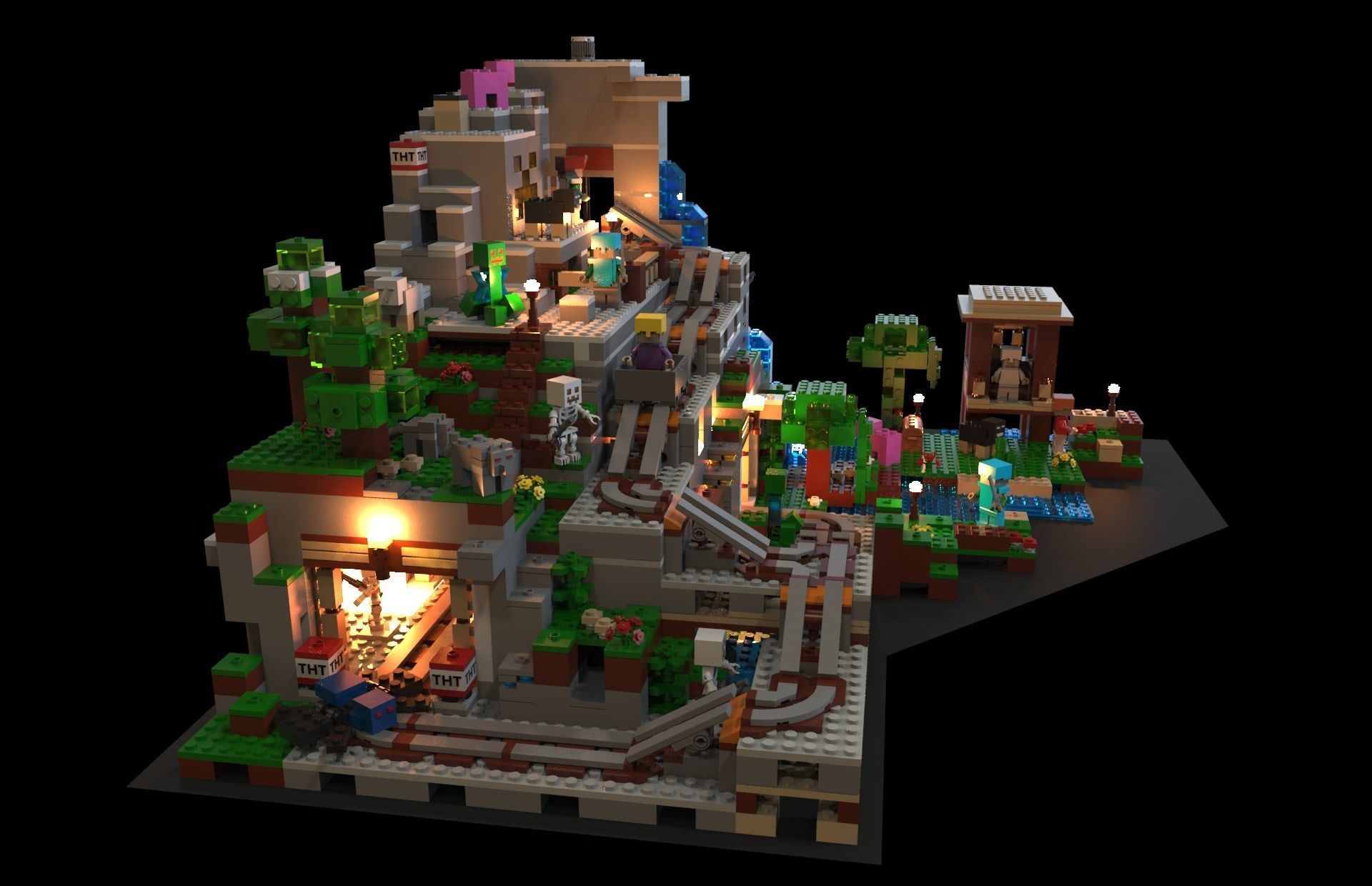 Lego Minecraft Low-poly 3D model_5