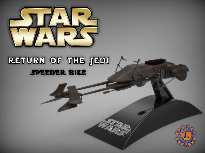 Star Wars - Return of the Jedi Speeder Bike 3D print model
