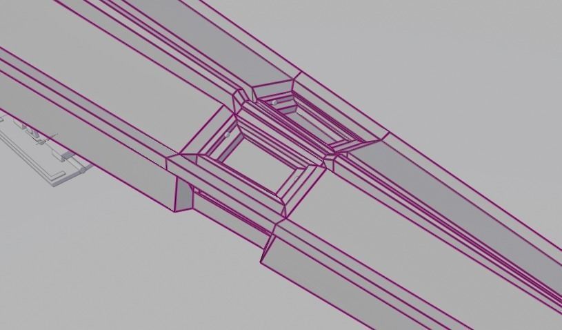 Spaceship Space fighter scout lowpoly Low-poly 3D model_20