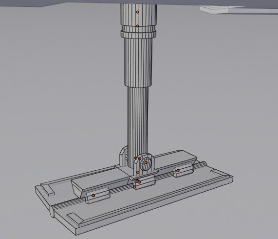 Spaceship Space fighter scout lowpoly Low-poly 3D model_28