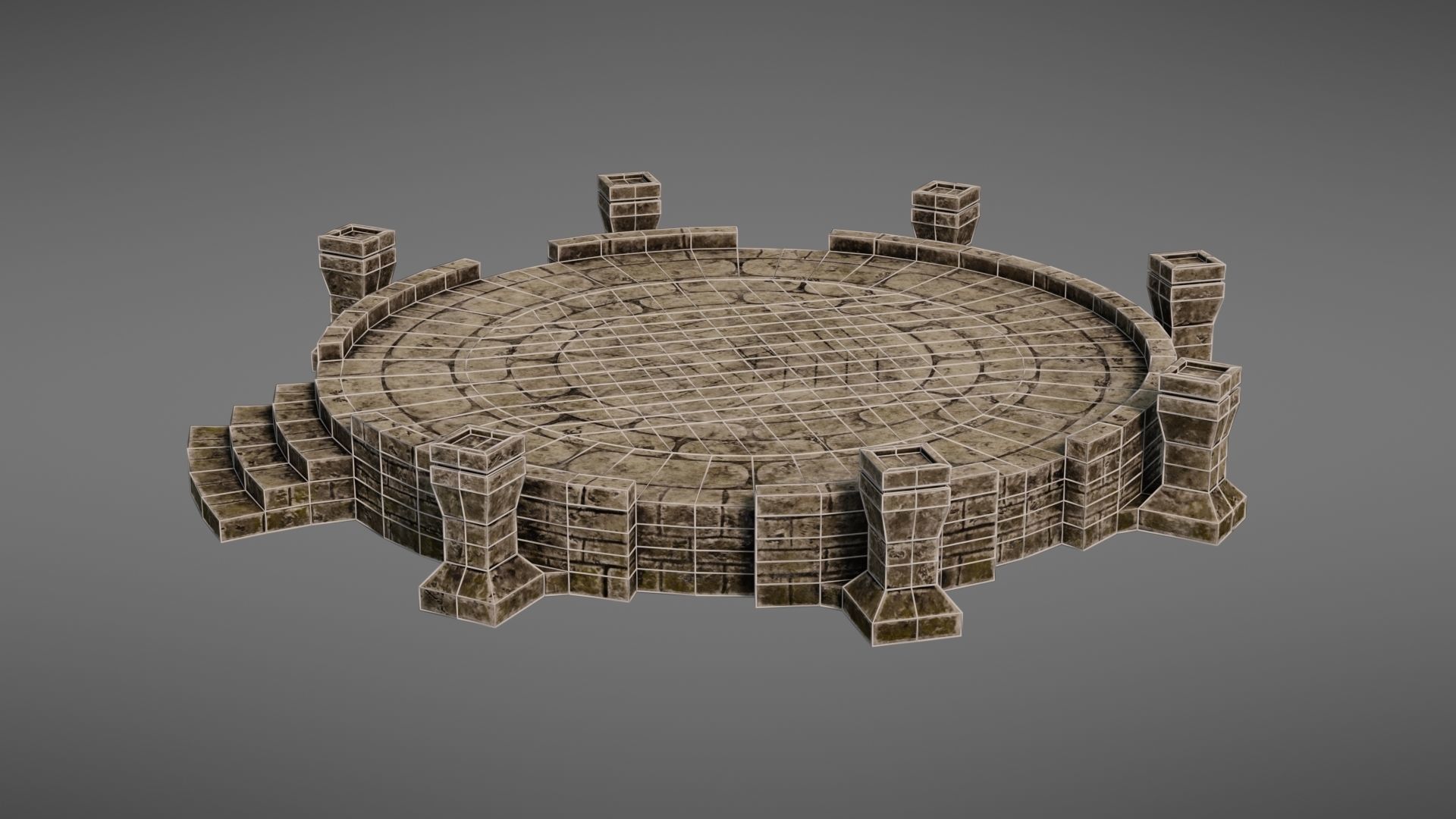 Ancient altar Texture Pack 3D Model Collection_40