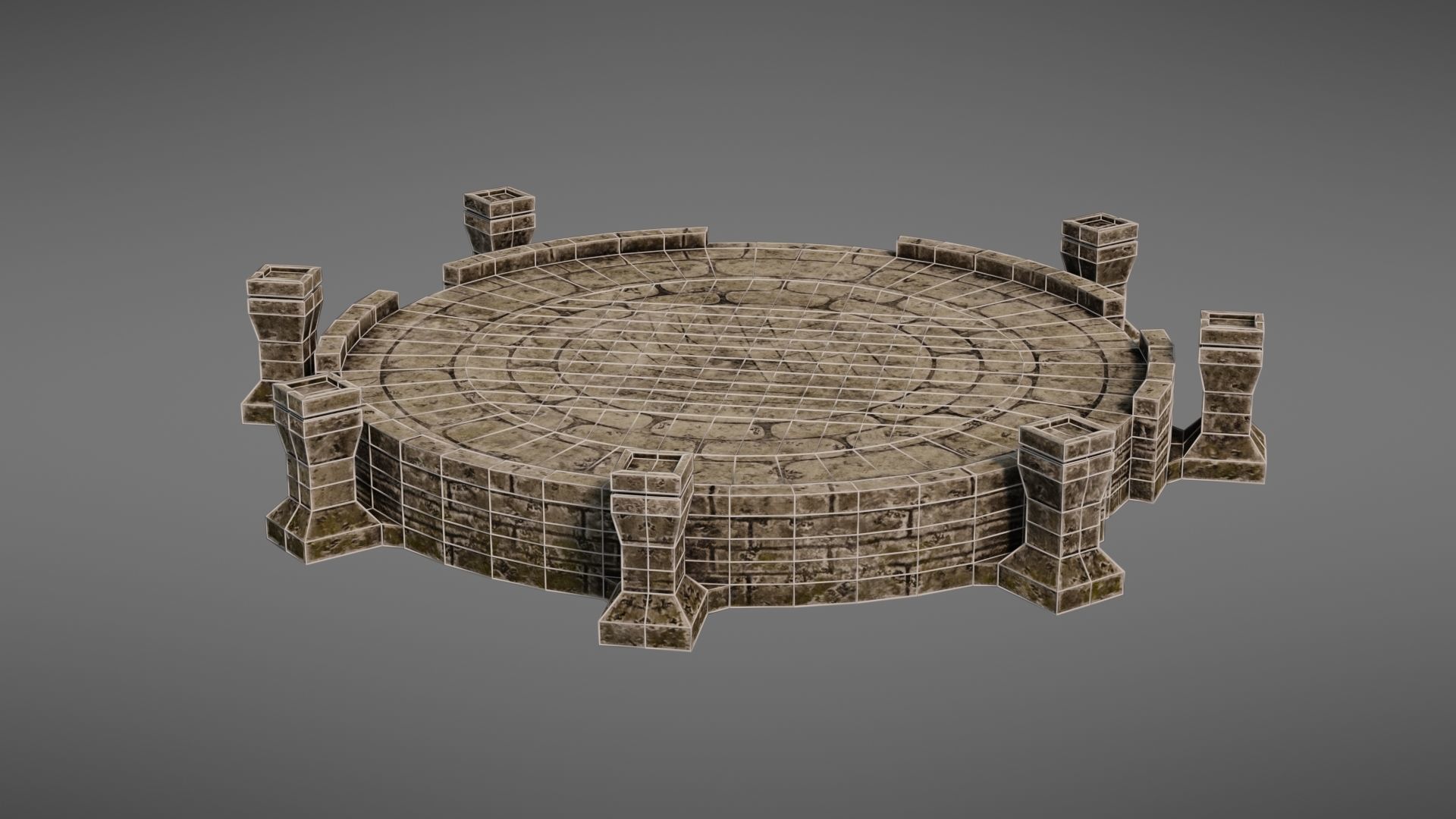Ancient altar Texture Pack 3D Model Collection_39