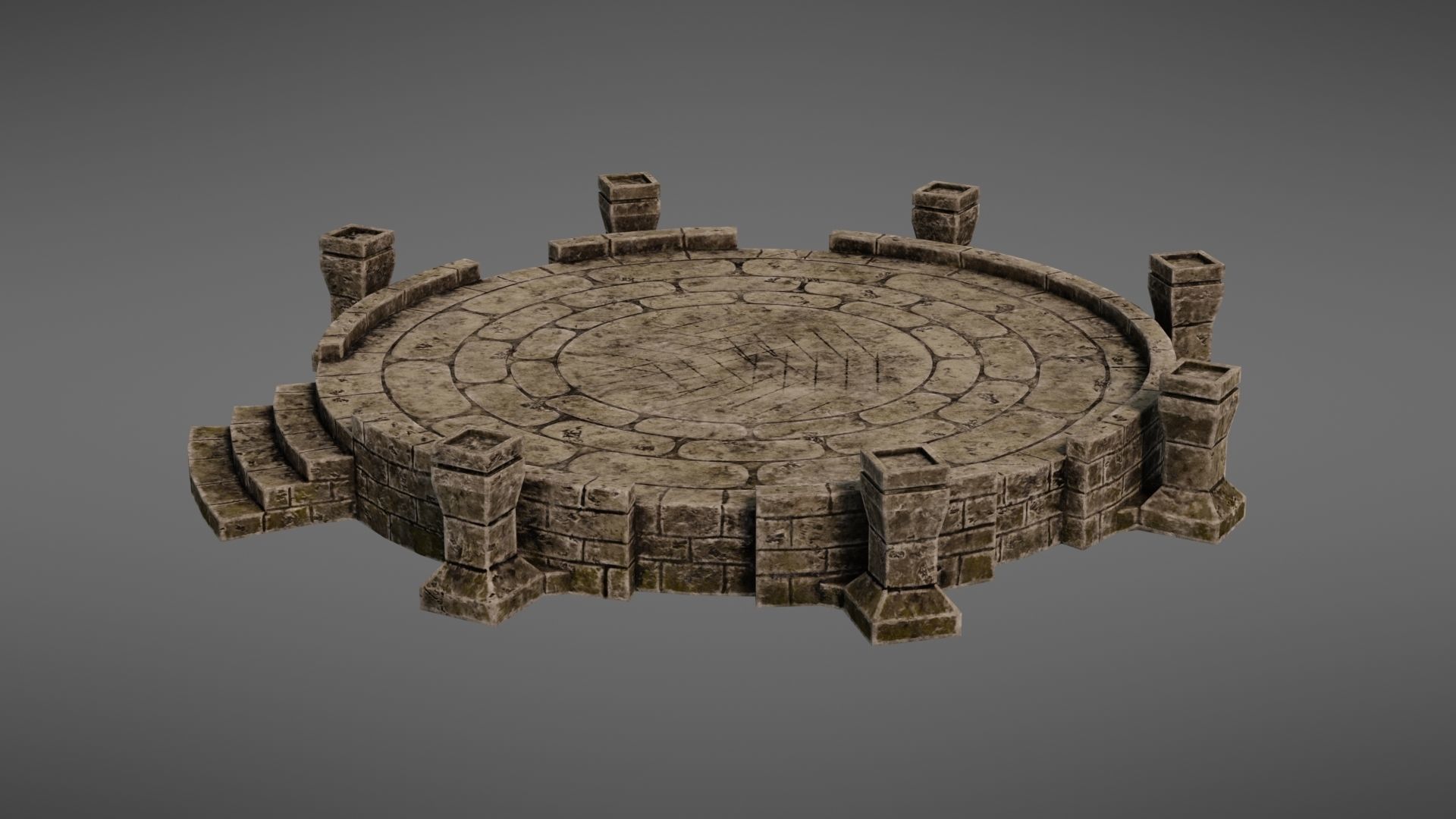 Ancient altar Texture Pack 3D Model Collection_37
