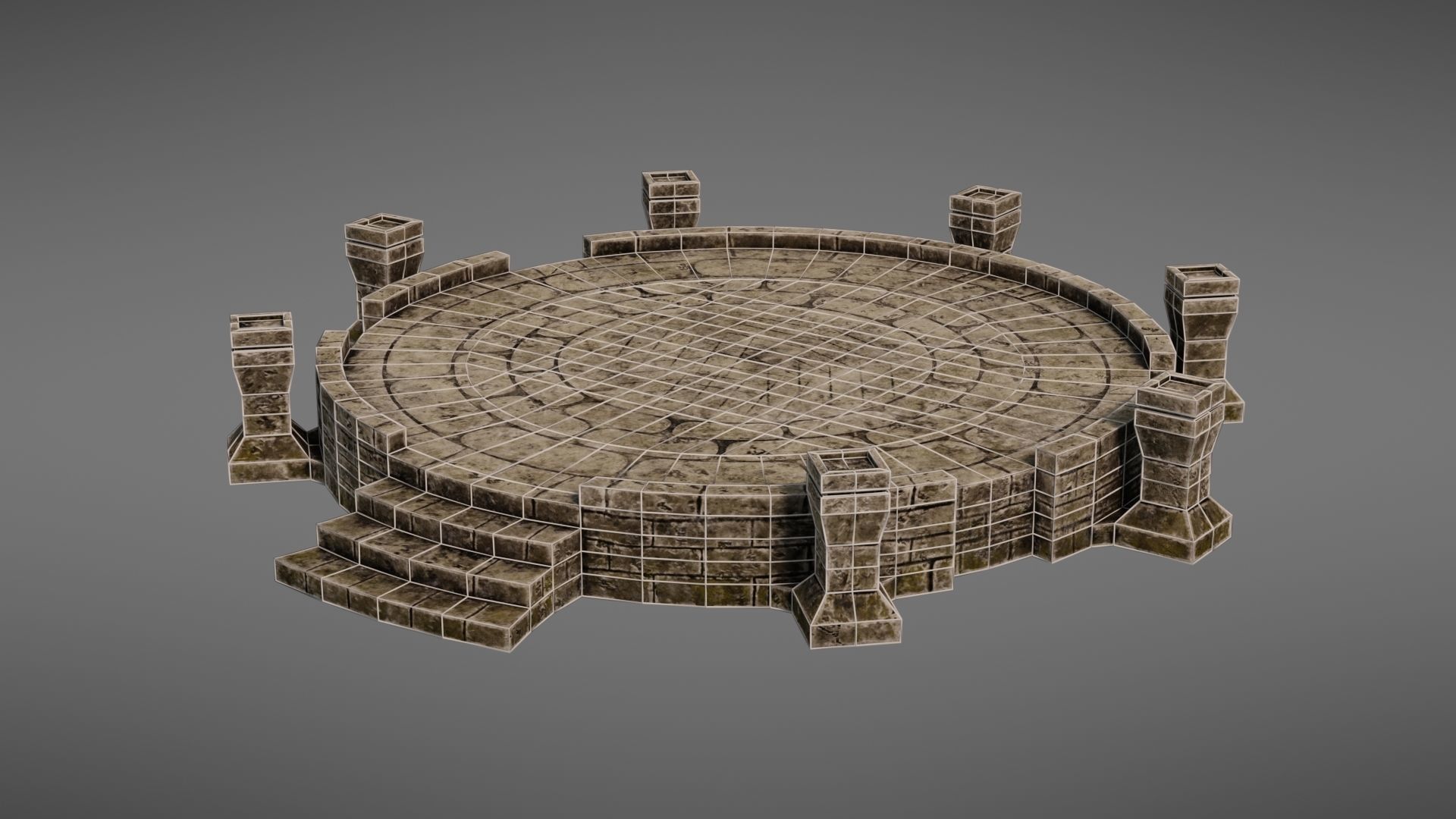 Ancient altar Texture Pack 3D Model Collection_38