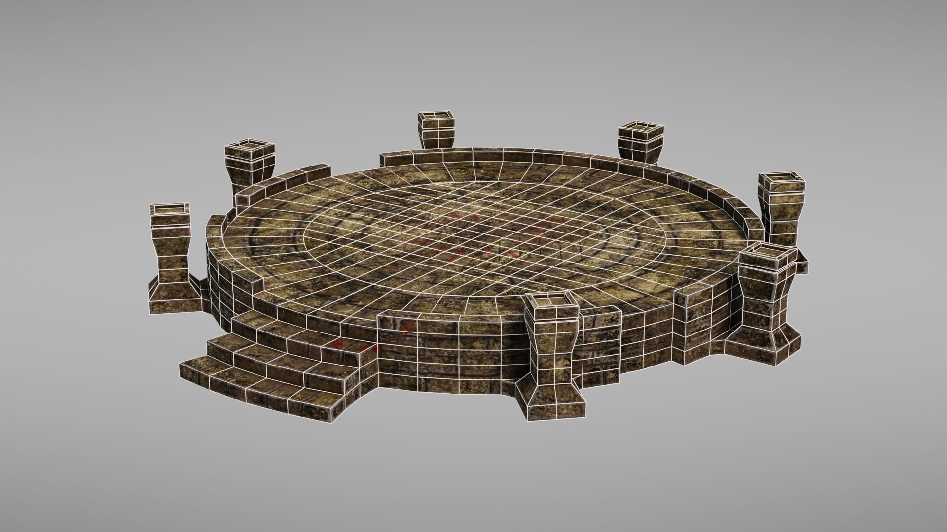 Ancient altar Texture Pack 3D Model Collection_15