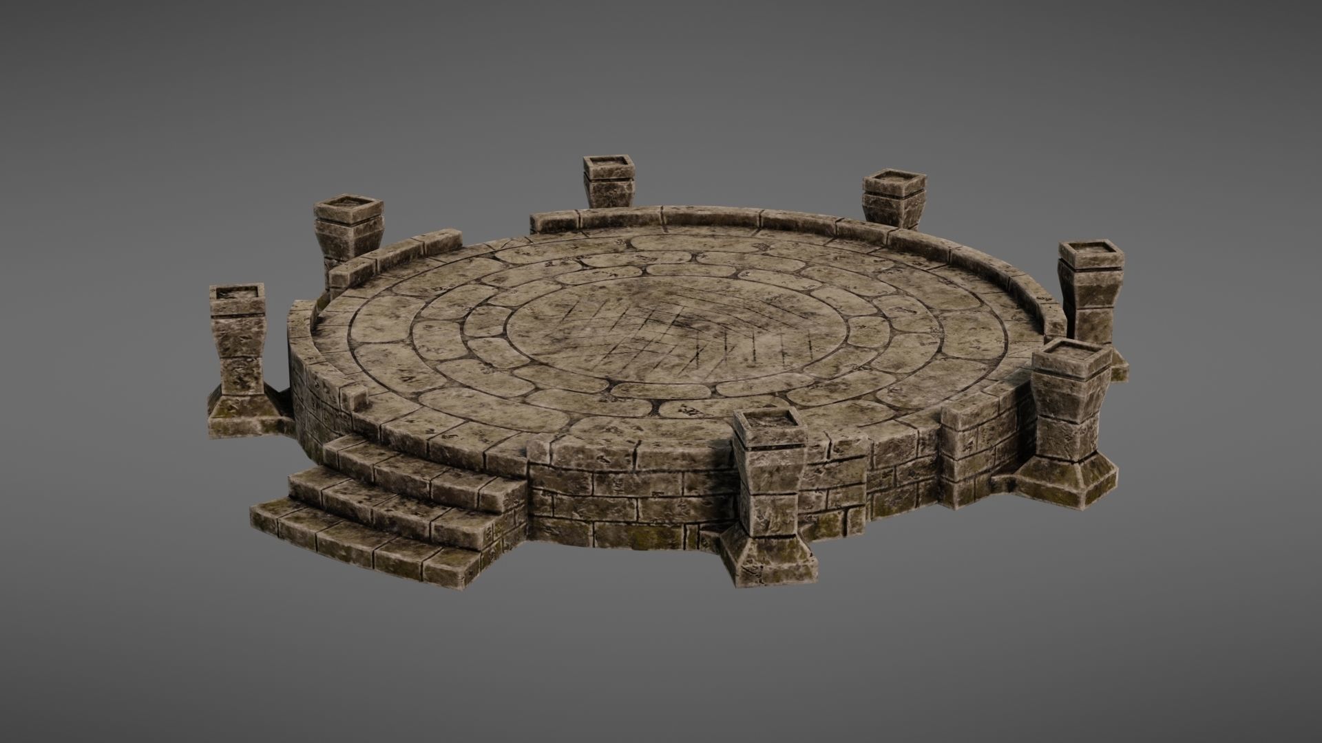 Ancient altar Texture Pack 3D Model Collection_33
