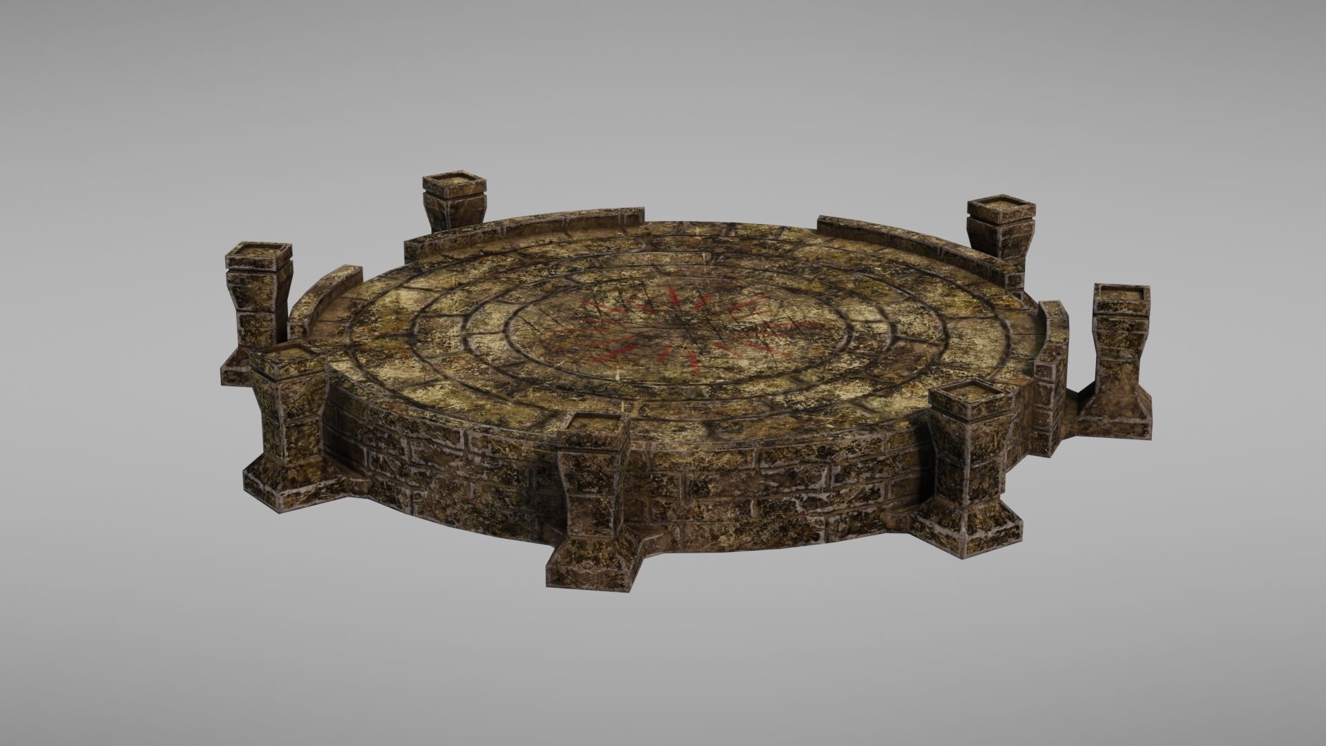 Ancient altar Texture Pack 3D Model Collection_13