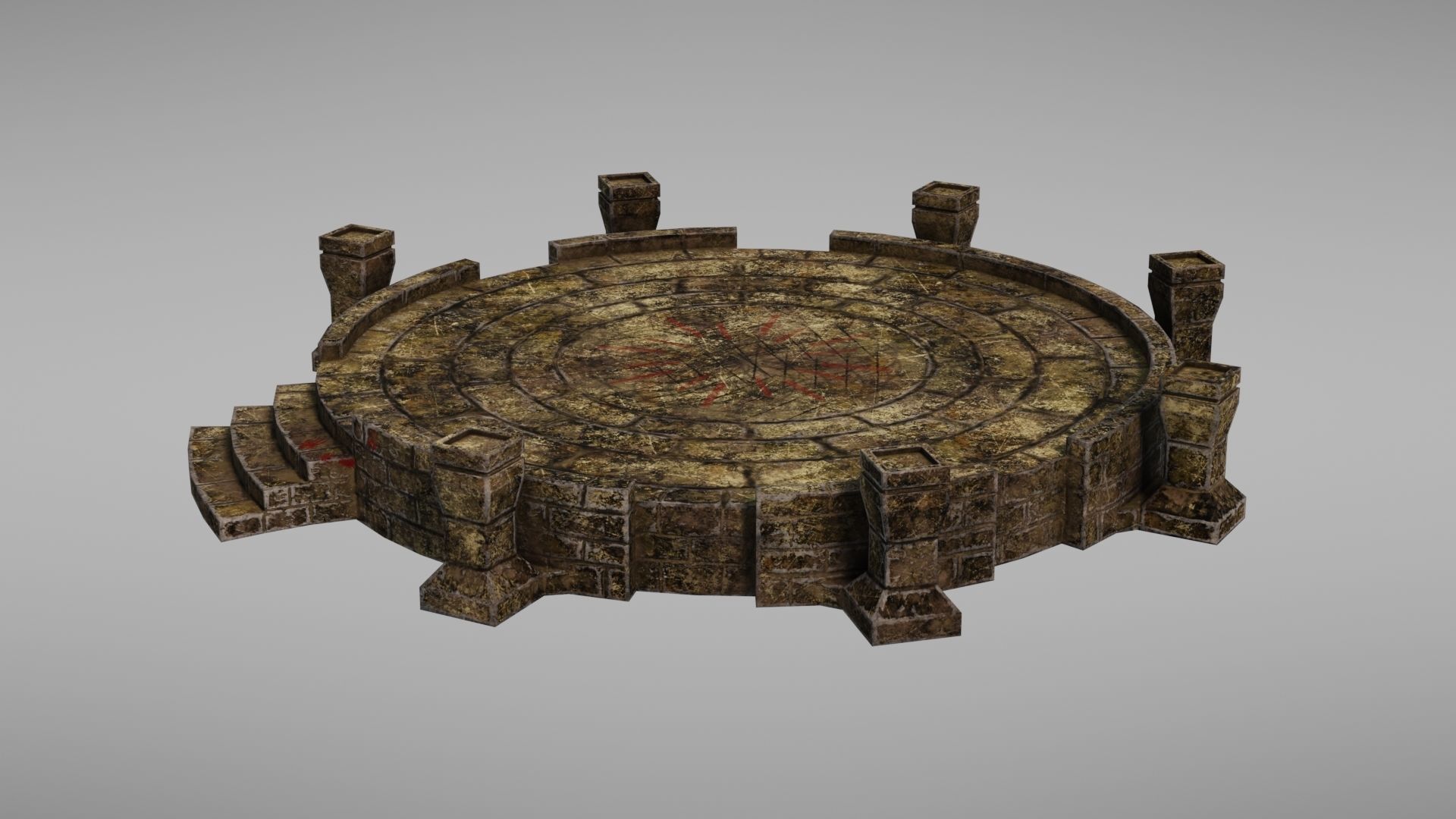 Ancient altar Texture Pack 3D Model Collection_12