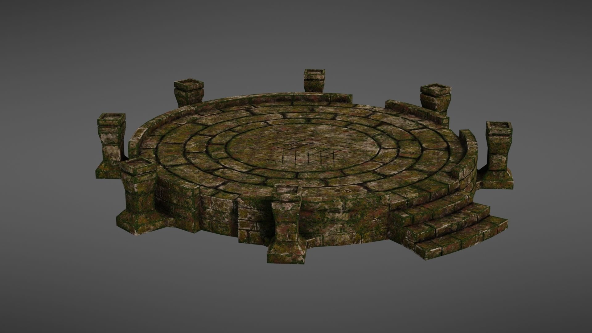 Ancient altar Texture Pack 3D Model Collection_20
