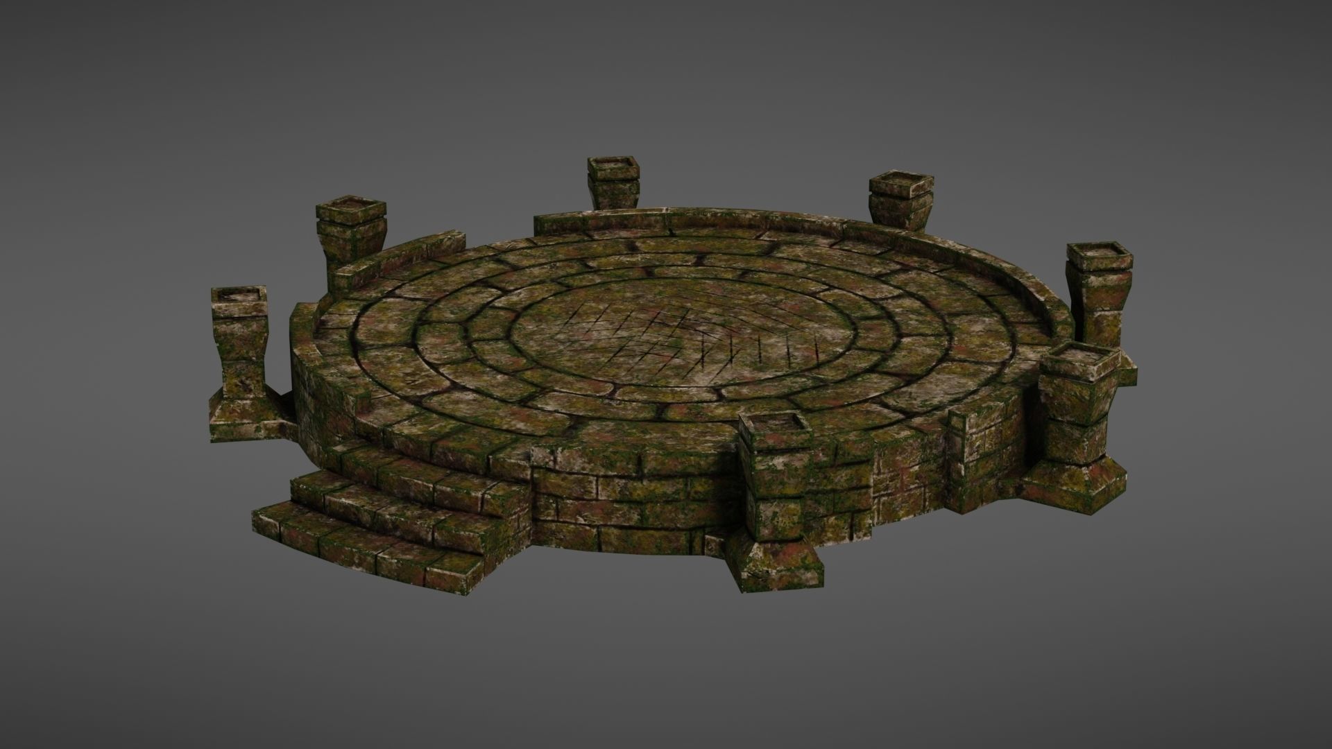 Ancient altar Texture Pack 3D Model Collection_17