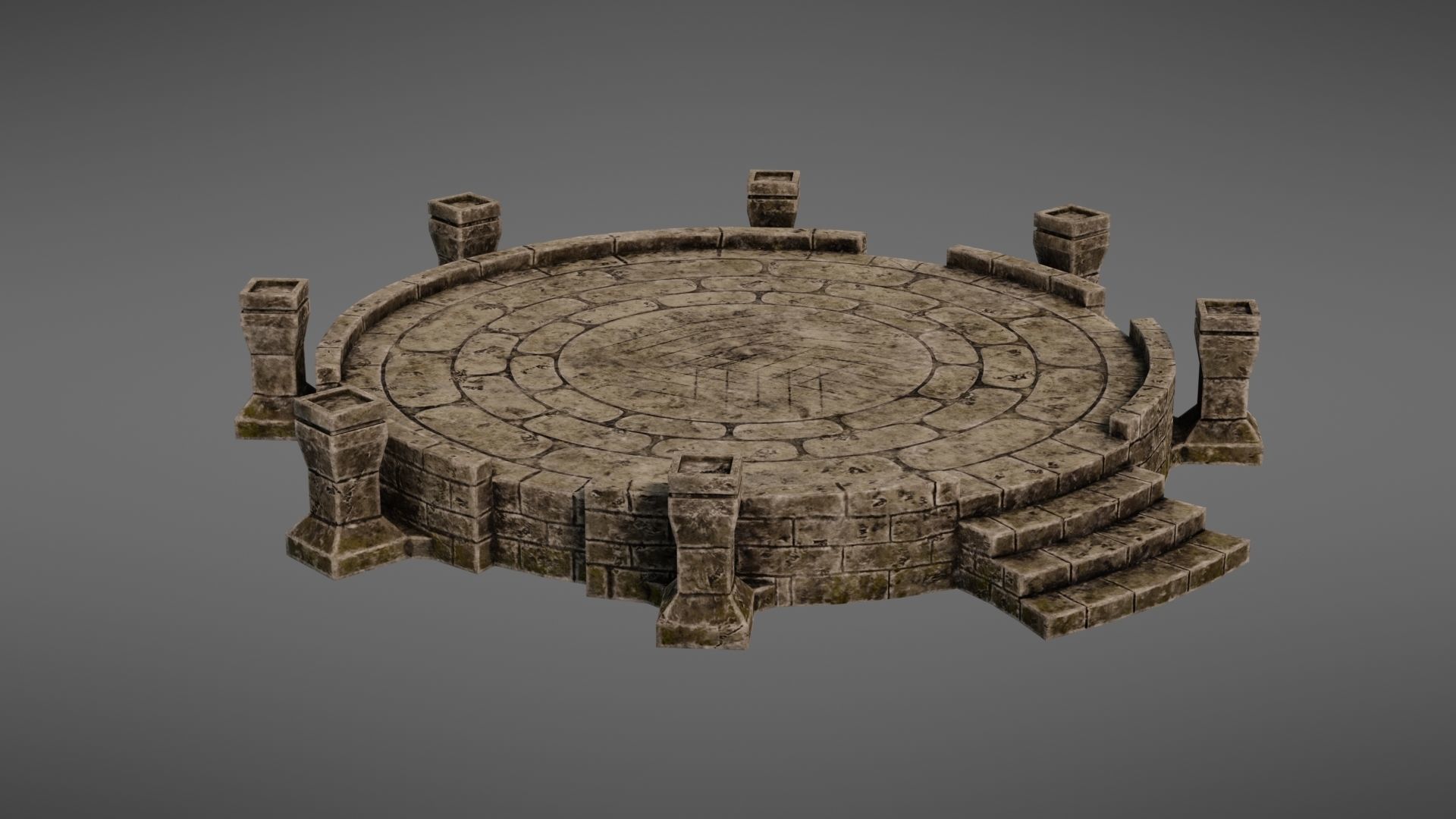 Ancient altar Texture Pack 3D Model Collection_36