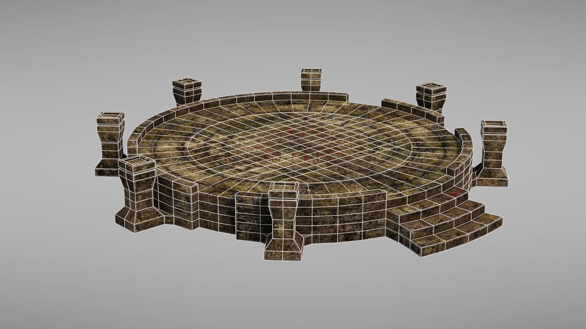 Ancient altar Texture Pack 3D Model Collection_16