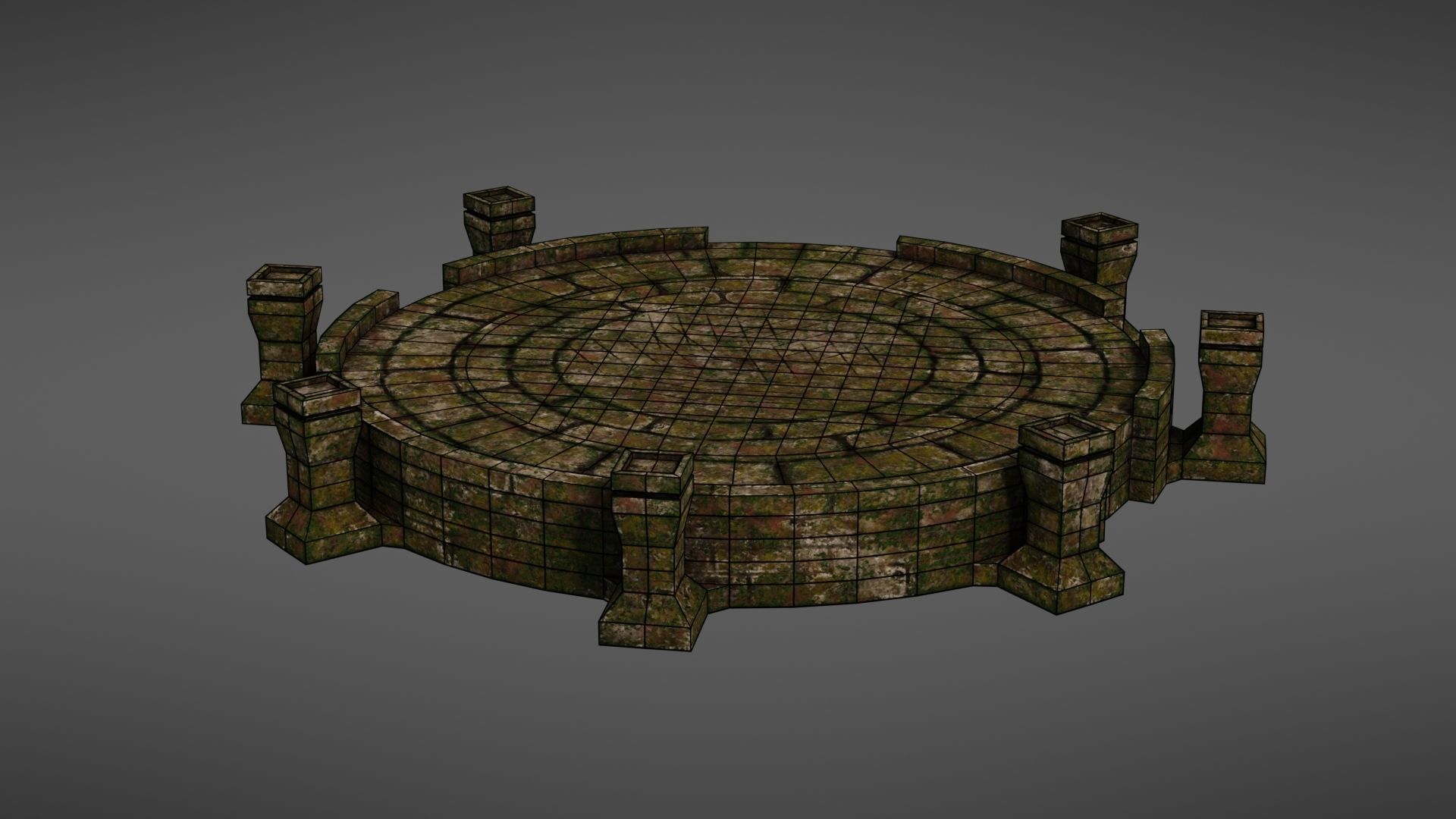 Ancient altar Texture Pack 3D Model Collection_23