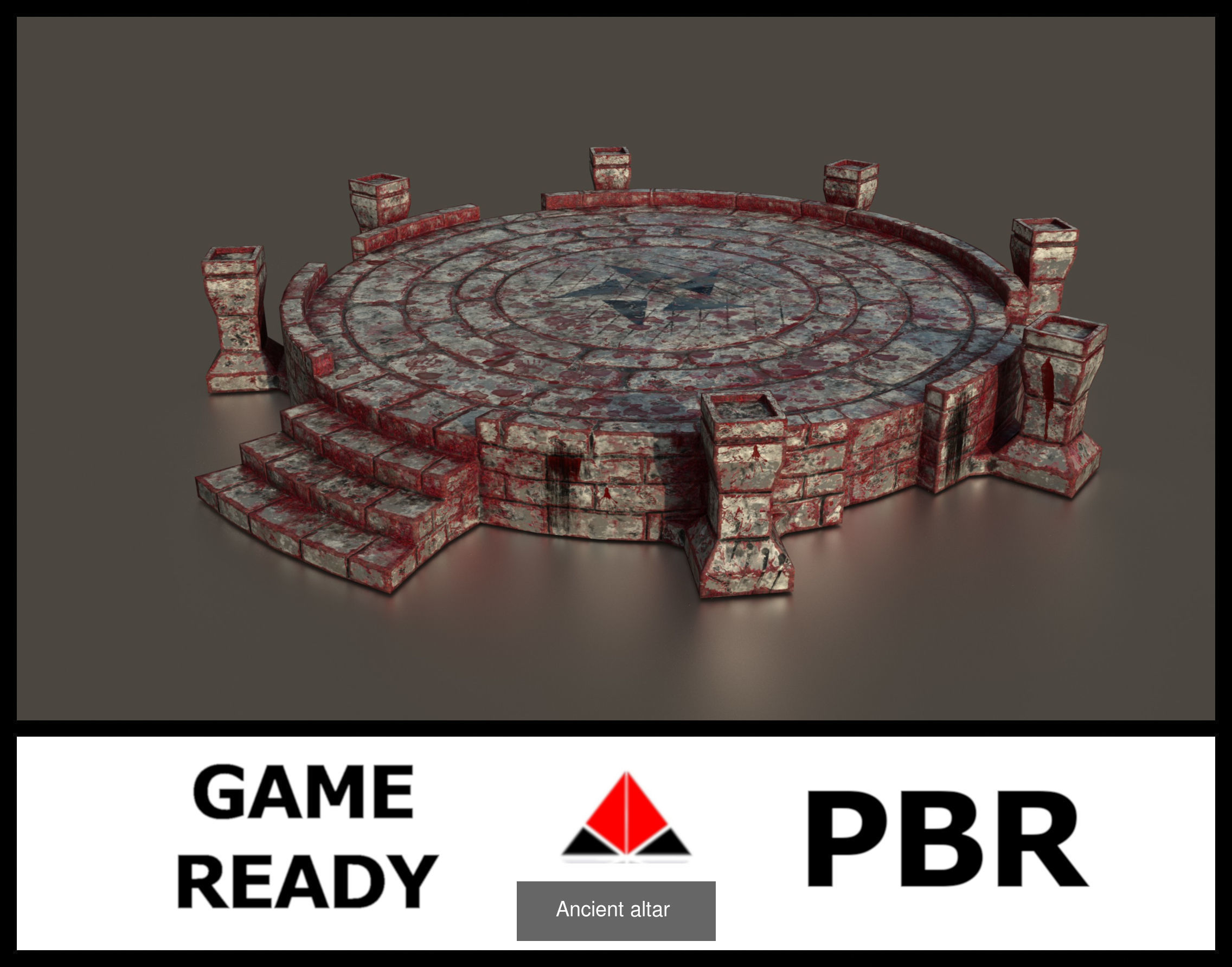 Ancient altar Texture Pack 3D Model Collection_8