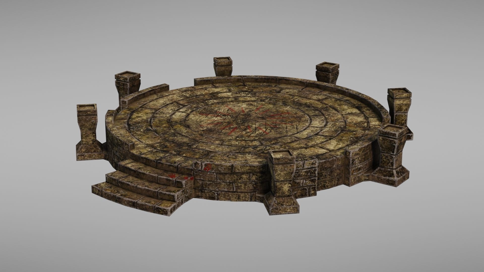 Ancient altar Texture Pack 3D Model Collection_11