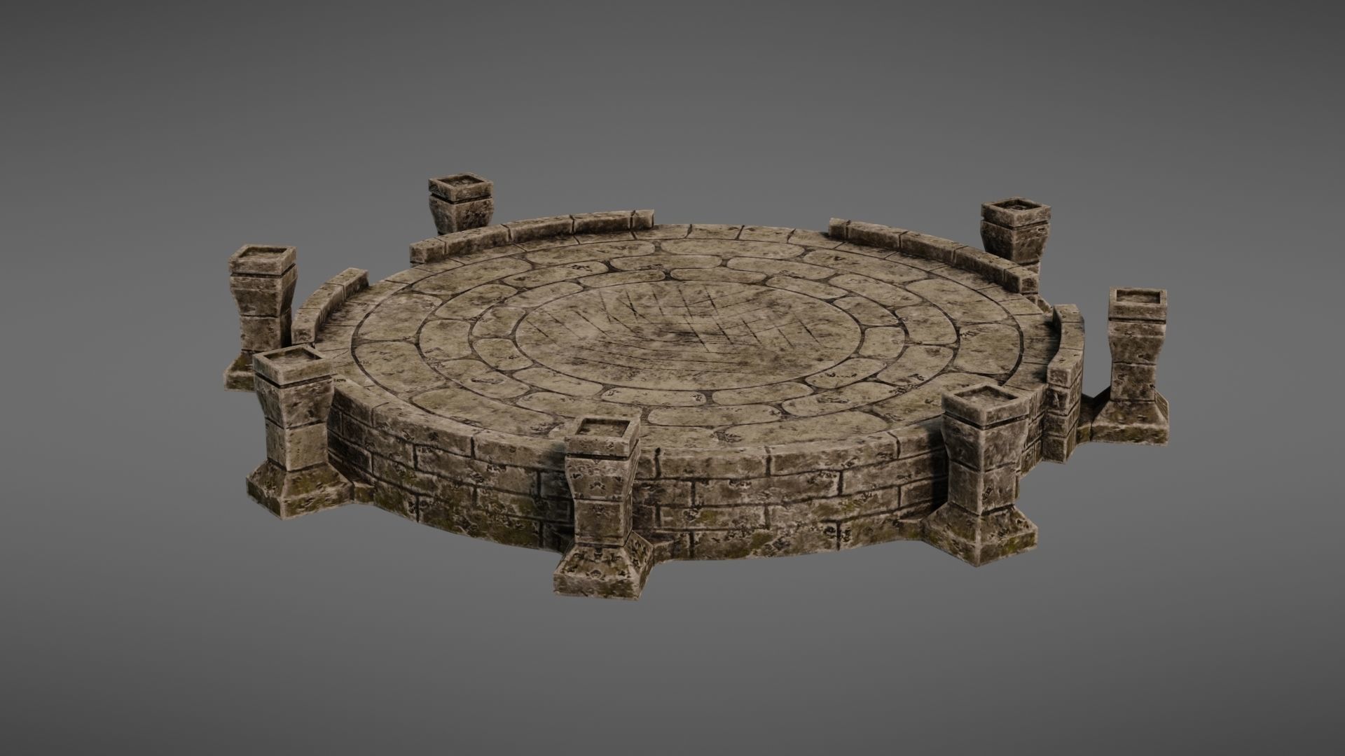 Ancient altar Texture Pack 3D Model Collection_35
