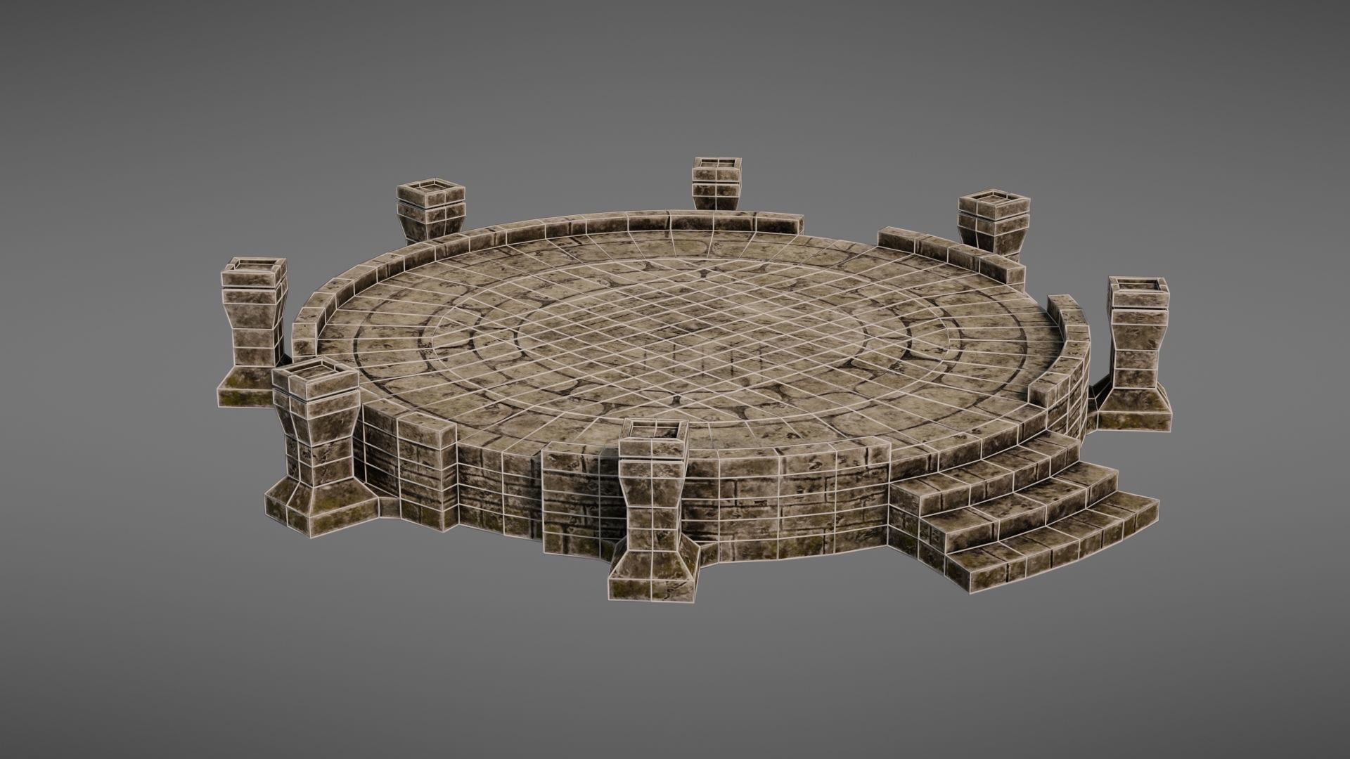 Ancient altar Texture Pack 3D Model Collection_34