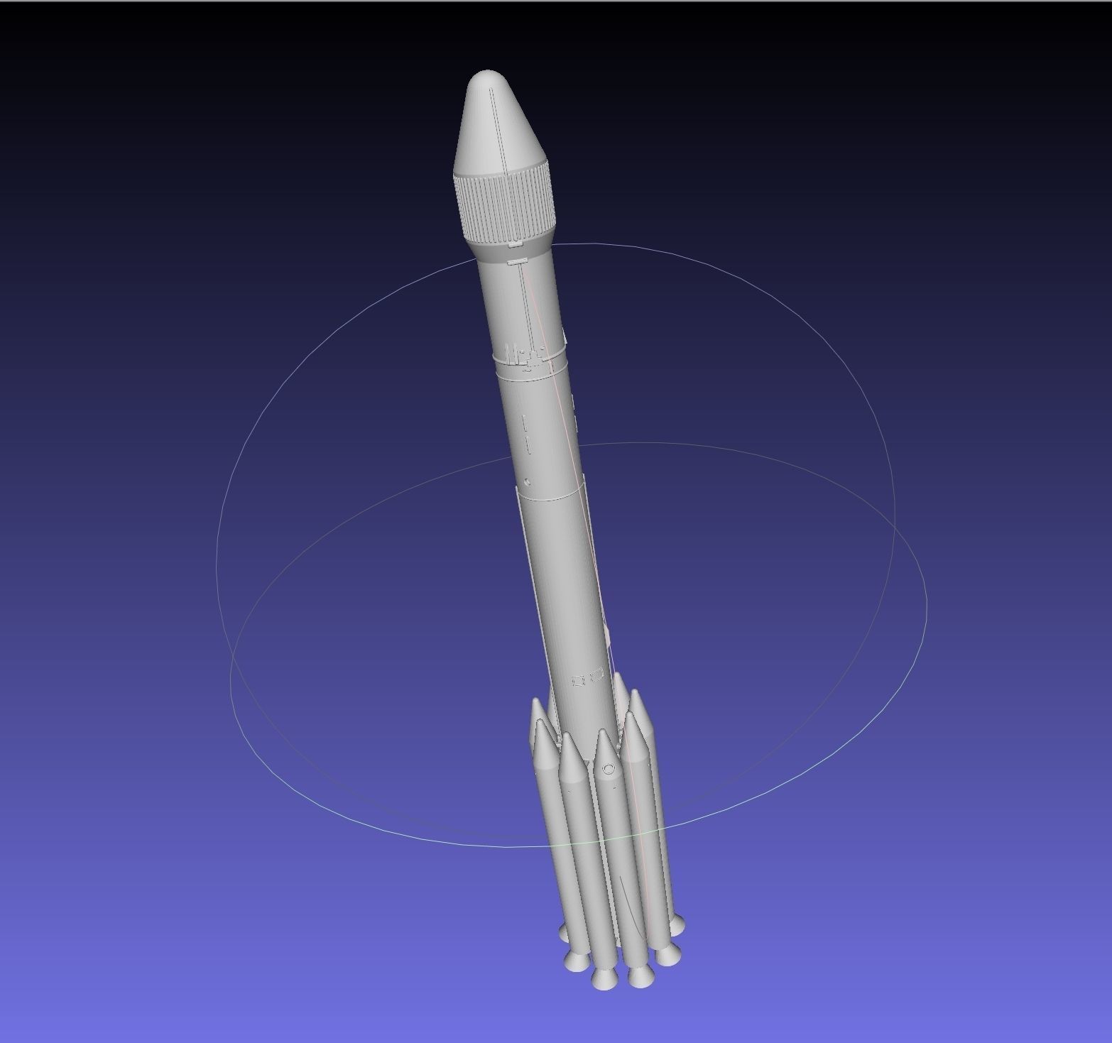 Delta II Heavy Rocket Printable Miniature 3D print model_10