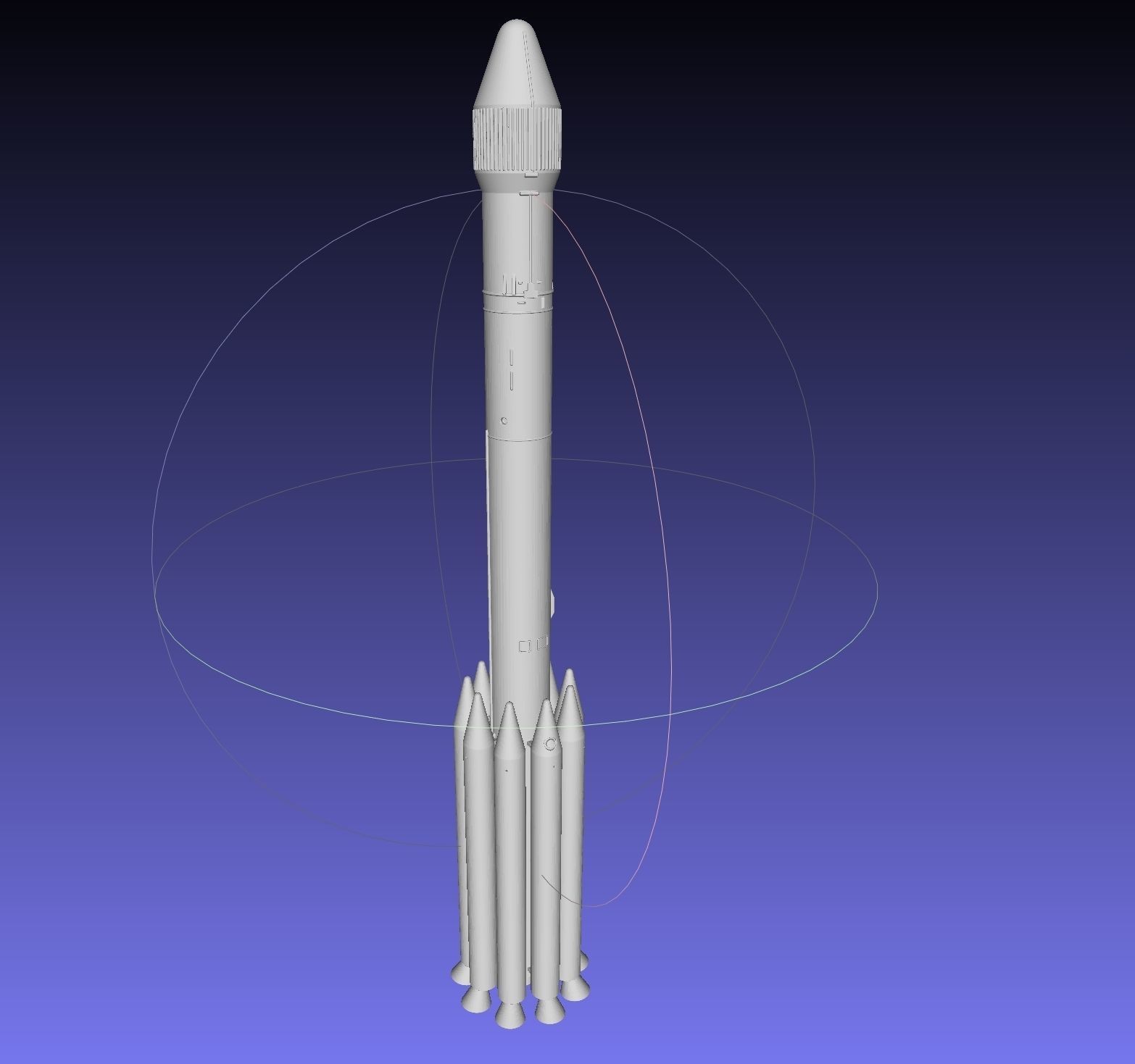 Delta II Heavy Rocket Printable Miniature 3D print model_14