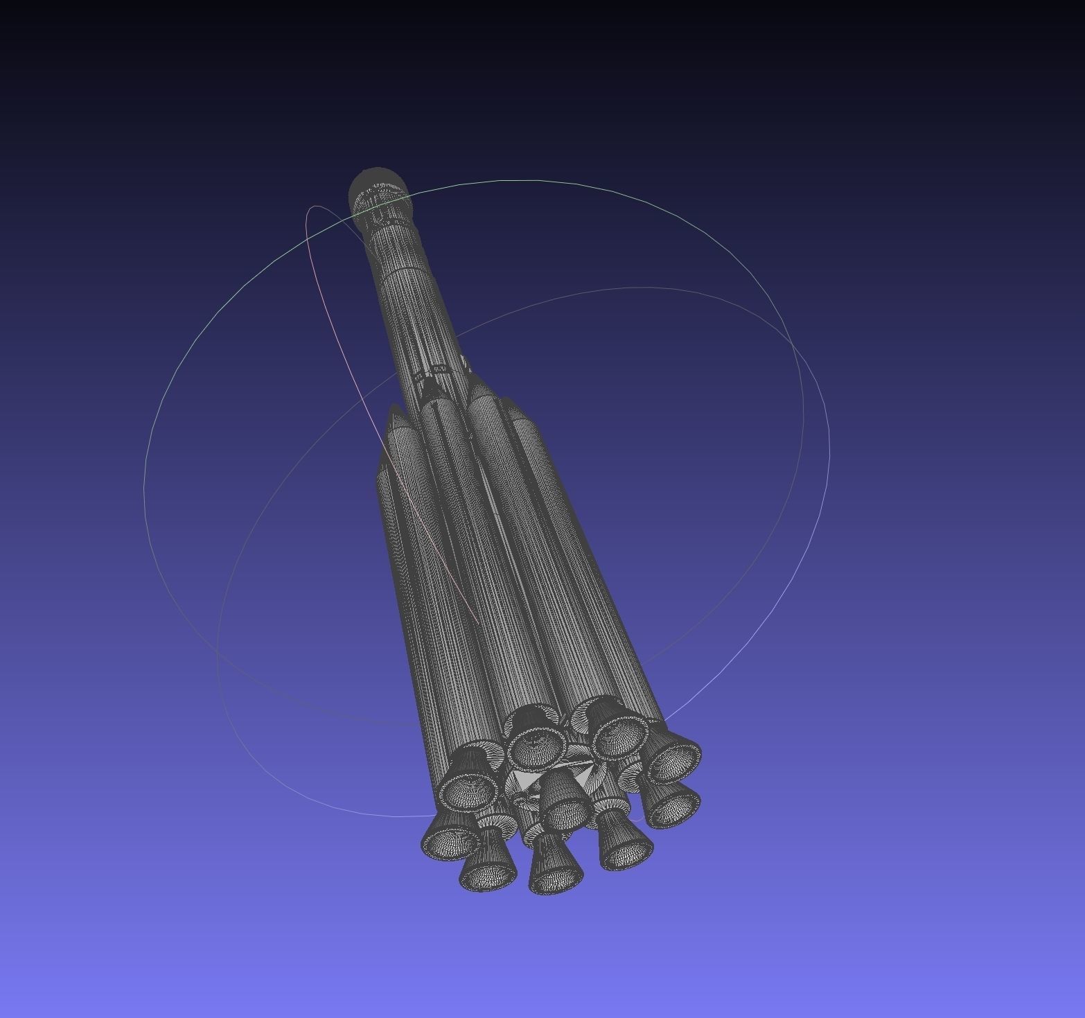 Delta II Heavy Rocket Printable Miniature 3D print model_17