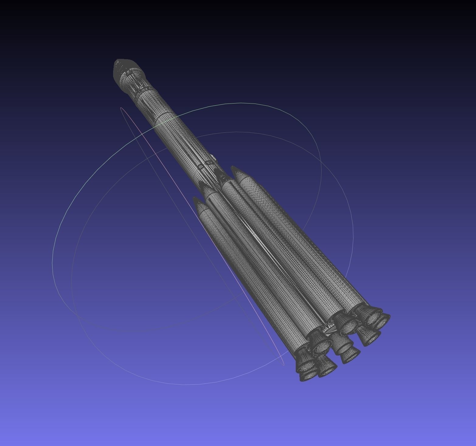 Delta II Heavy Rocket Printable Miniature 3D print model_23