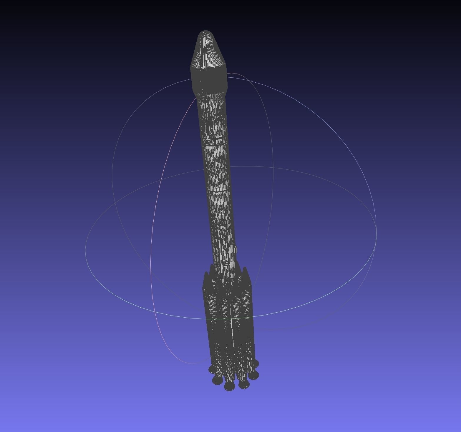 Delta II Heavy Rocket Printable Miniature 3D print model_12