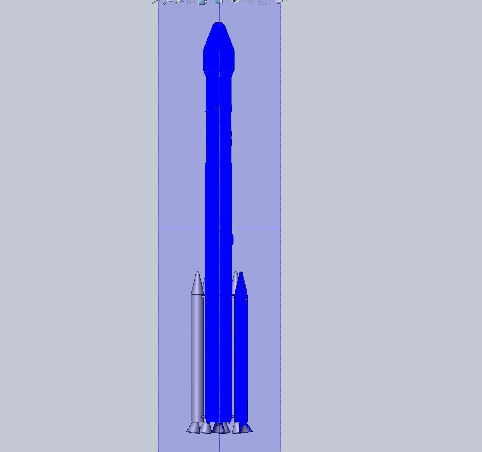 Delta II Heavy Rocket Printable Miniature 3D print model_29