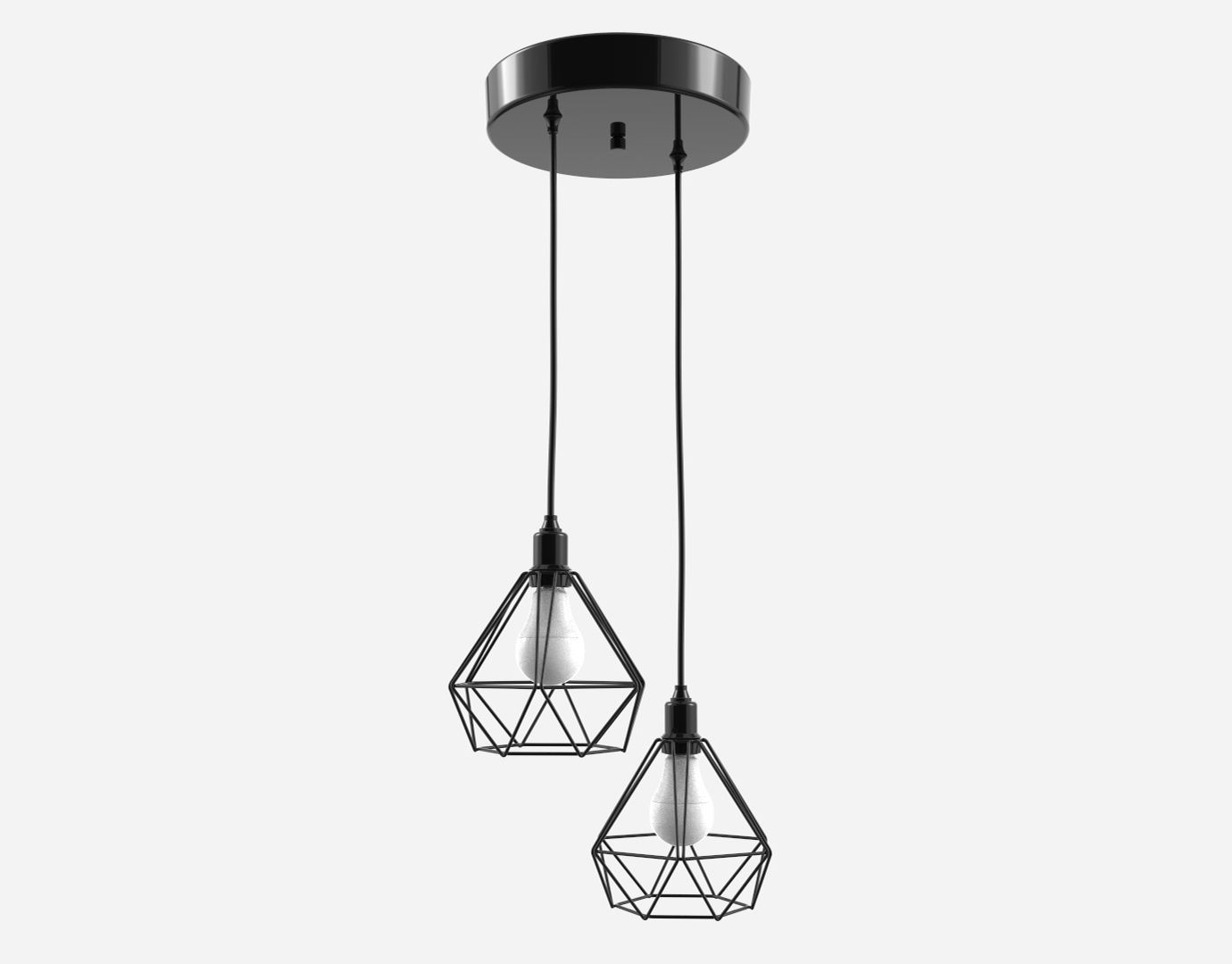 Trybo Wire Pendant Diamond  3D model_3