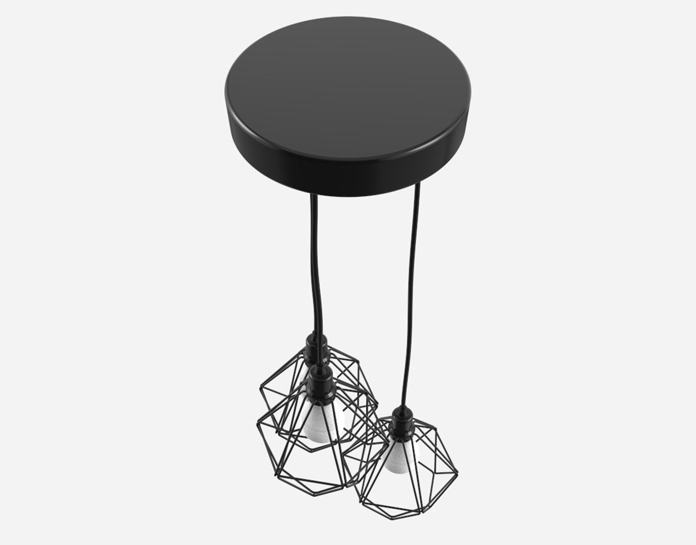 Trybo Wire Pendant Diamond  3D model_7